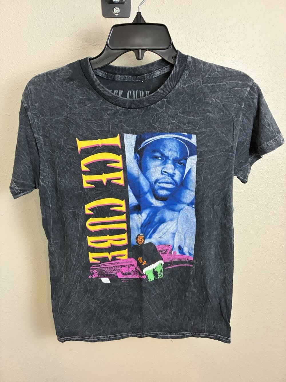 Ice Cube Acid Wash T-Shirt Vintage Style Graphic Classic 90s Small
